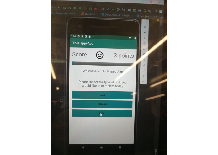 The HappyApp – screenshot 2