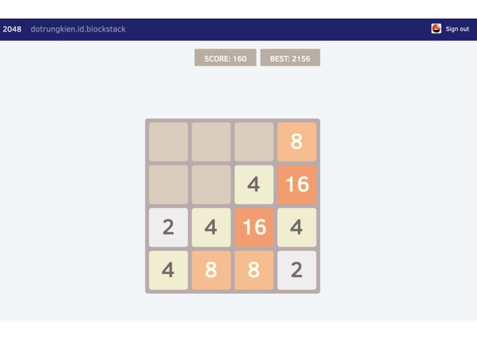 2048 – screenshot 2