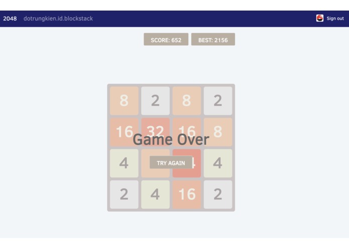 2048 – screenshot 3