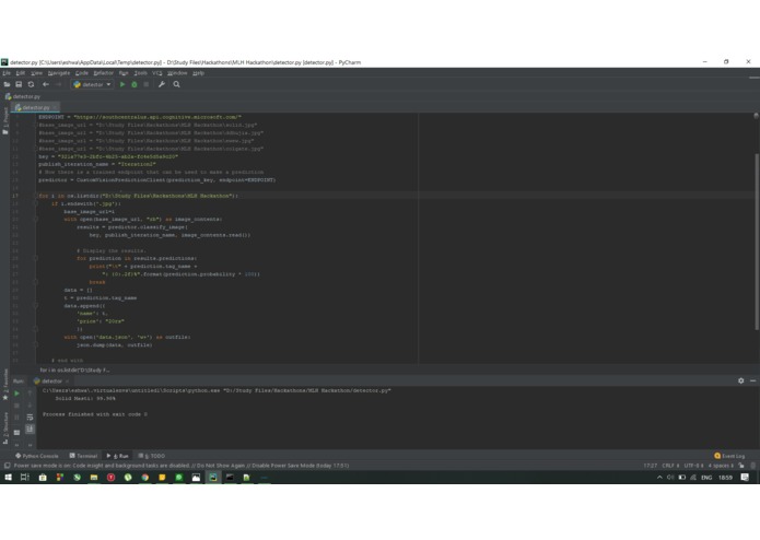 SelfCheckoutApplicationUsingMicrosoftCustomVisionAPI – screenshot 3