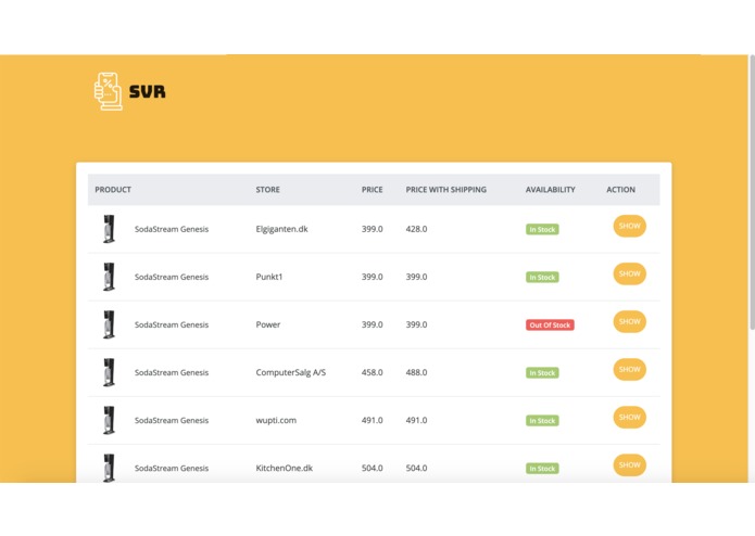 SVR – screenshot 2