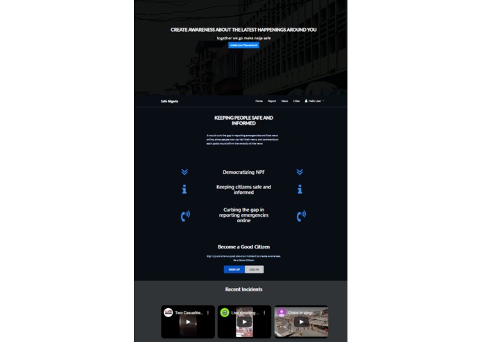 Safe Nigeria – screenshot 1