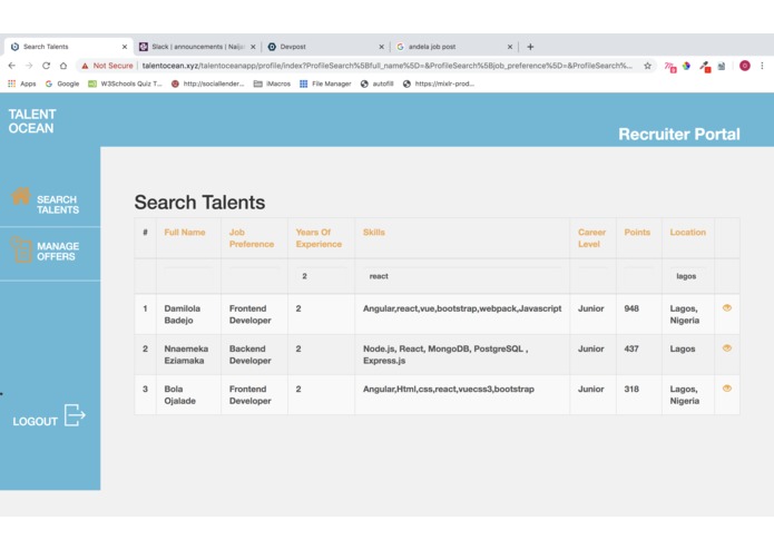 Talent Ocean – screenshot 12