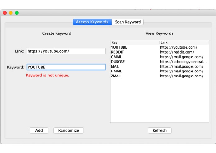 Keyword Reader – screenshot 1
