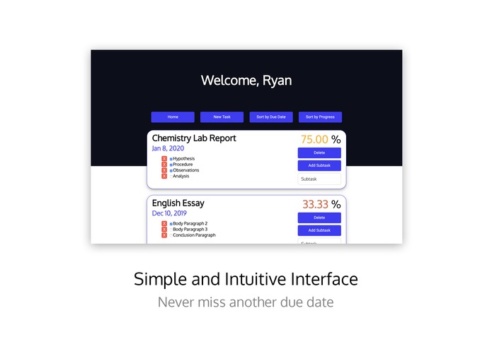 Task++ – screenshot 1