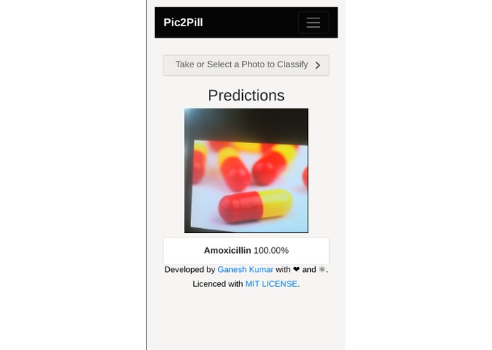 Pic2Pill ! - A Progressive Web based Pill classification App – screenshot 8