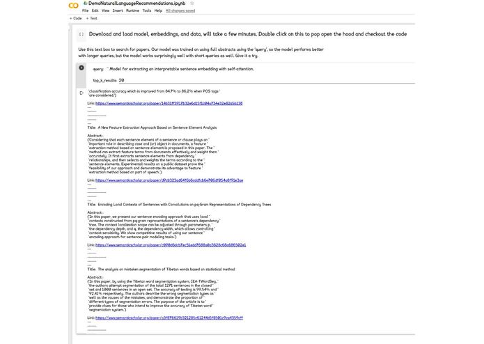 NaturalLanguageRecommendations – screenshot 5
