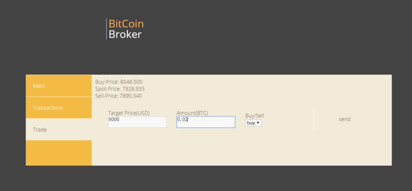 BitCoin Broker – screenshot 2