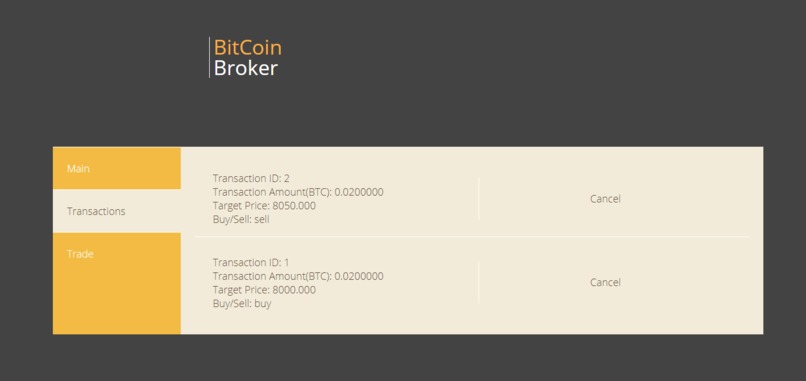 BitCoin Broker – screenshot 3