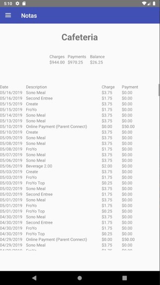 Notas – screenshot 2