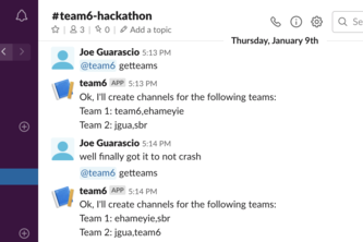 Team Bot for Slack