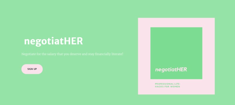 negotiatHER – screenshot 2