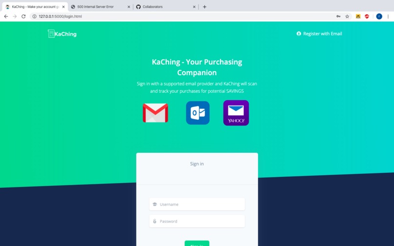 KaChing – screenshot 2