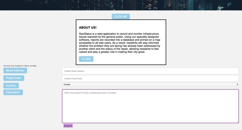 GeoStatus – screenshot 2