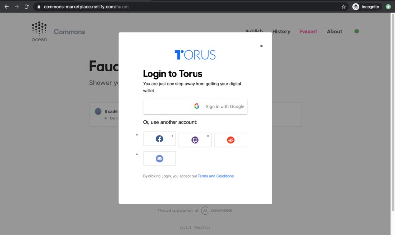 Social Login For Ocean Protocol – screenshot 3