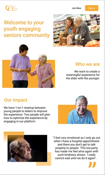 Youth Engaging Seniors – screenshot 1