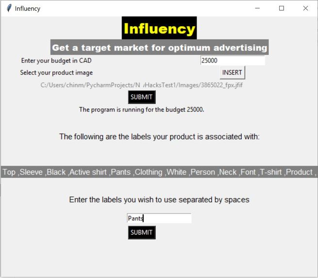 Influency – screenshot 2