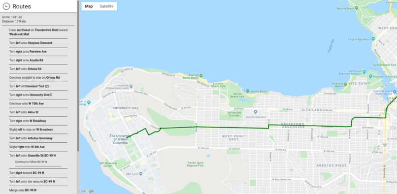 SafeRoute – screenshot 2