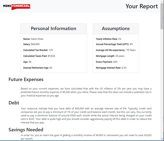 Simple Financial Planner – screenshot 2