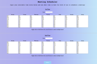 Meeting Scheduler