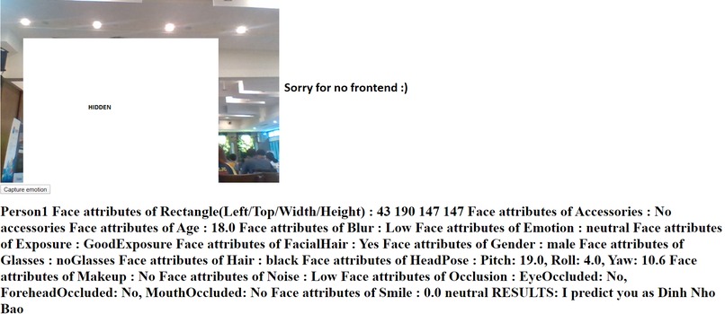 Facial Recognition System – screenshot 1