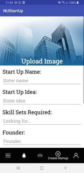 NUStartUp – screenshot 1