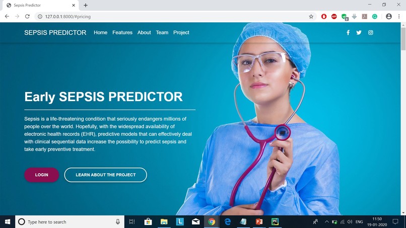 sepsis predictor – screenshot 4