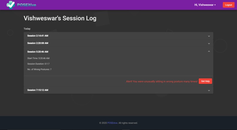 POSEitive – screenshot 1