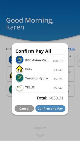 NIMO - RBC's Convenient Payment Application – screenshot 3