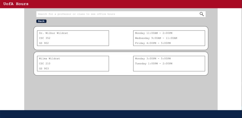 UofA-Hours – screenshot 3