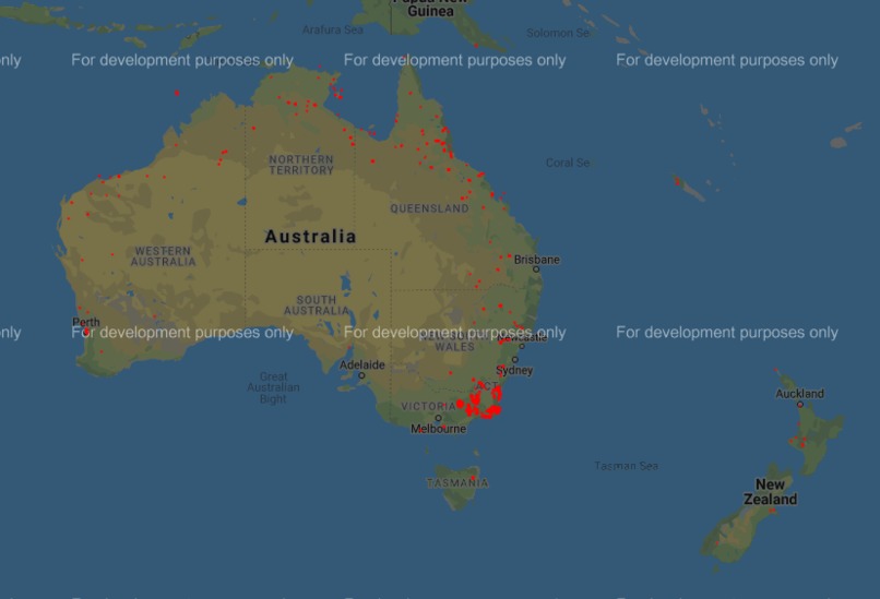 A Bush Fire Prediction and Resource Deployment System – screenshot 2