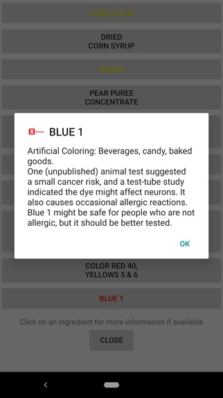 Food Toxicity Scanner – screenshot 7