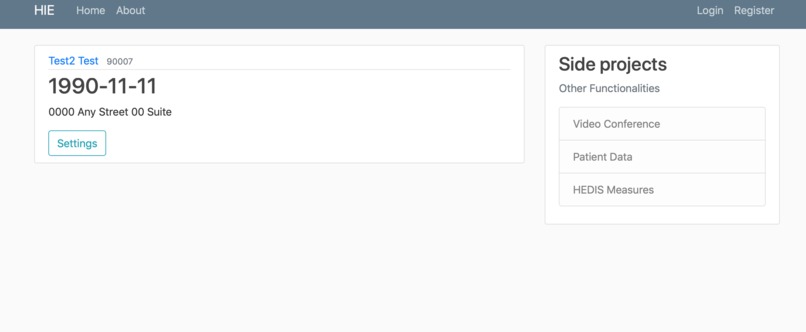 Health Information Exchange – screenshot 1