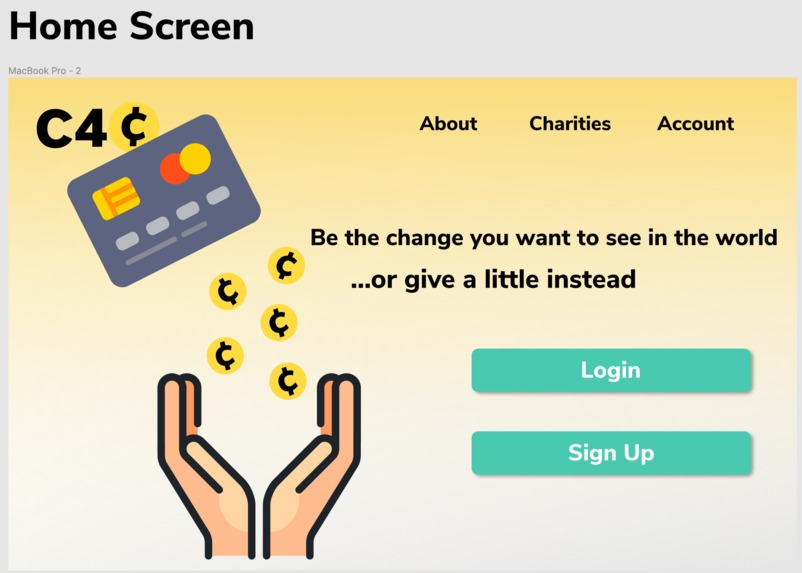 Change4Change – screenshot 2