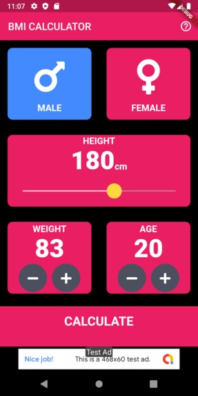 BMI Calculator – screenshot 1