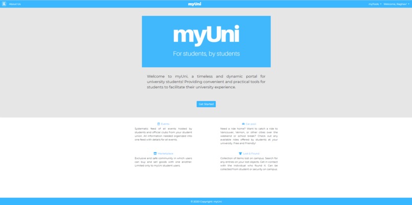myUni – screenshot 2