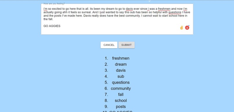 SentiVent – screenshot 2