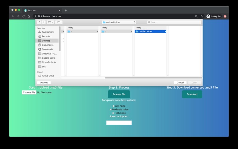 lectr.me – screenshot 1