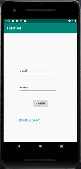 TalkItOut – screenshot 1