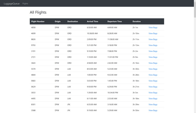 LuggageQueue – screenshot 1