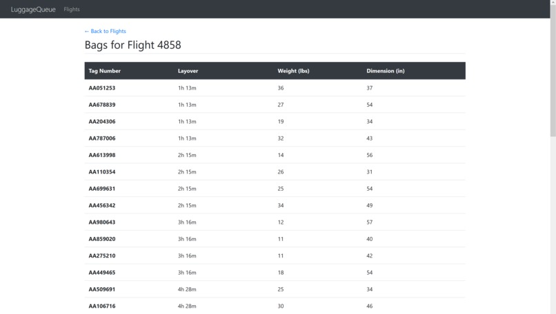 LuggageQueue – screenshot 2
