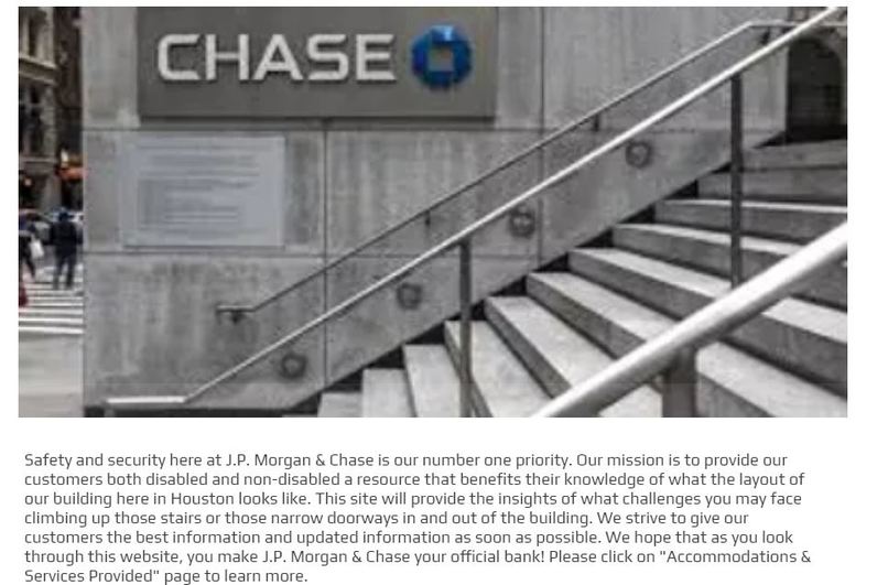 J.P.Morgan&Chase challenge website – screenshot 2