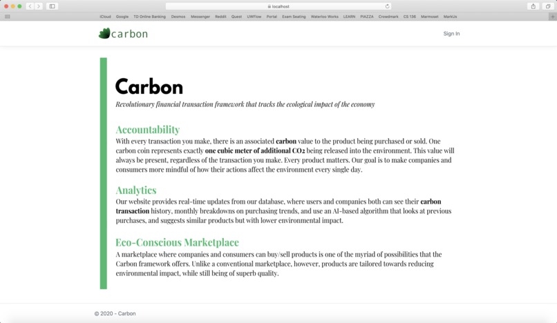 Carbon – screenshot 1