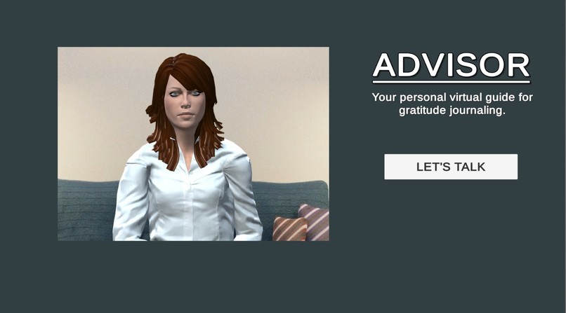ADVISOR: Your virtual guide for gratitude journaling – screenshot 1