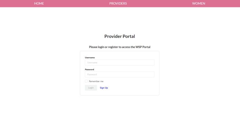 Women Support Portal – screenshot 1