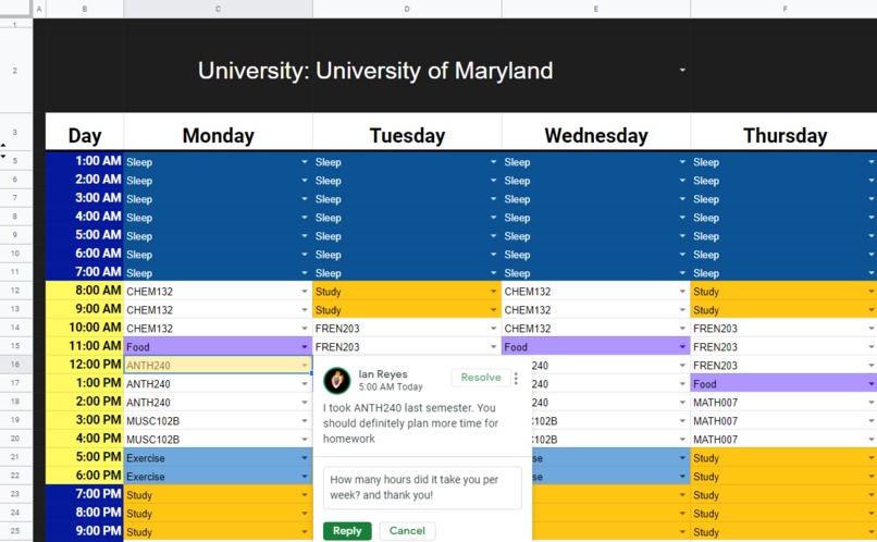 Rate My Schedule – screenshot 1