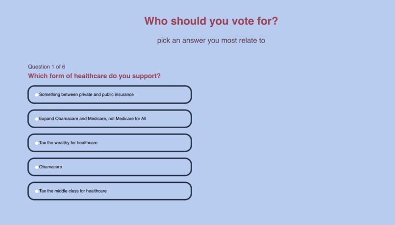 Democratic Tinder  – screenshot 1
