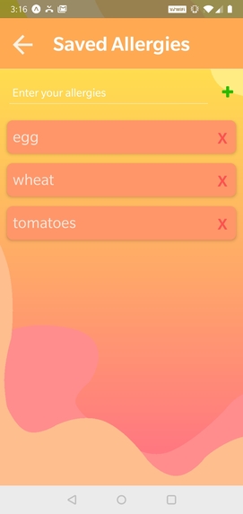 Allergize – screenshot 2