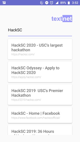 TextNet – screenshot 3