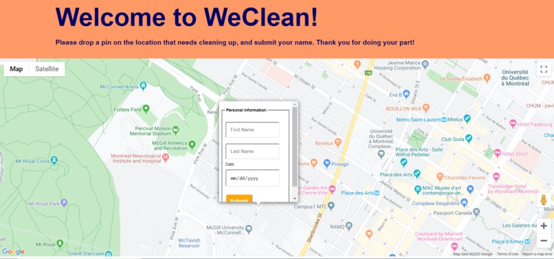 WeClean – screenshot 1